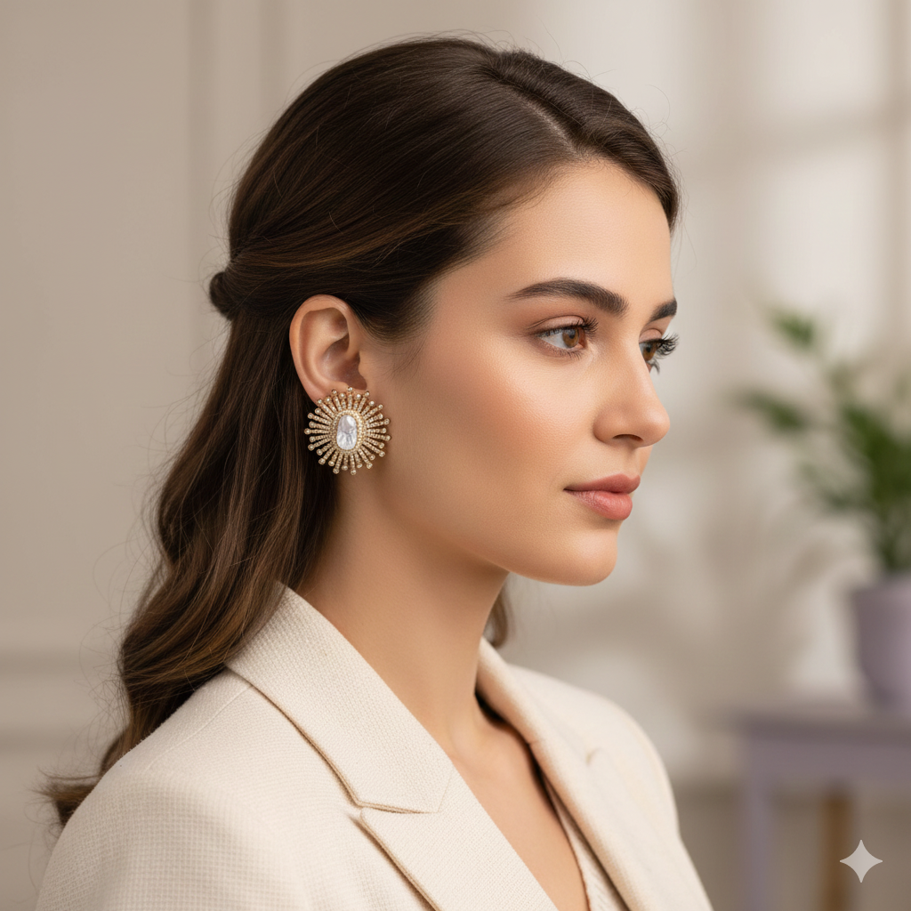 Rashmika Polki Earrings