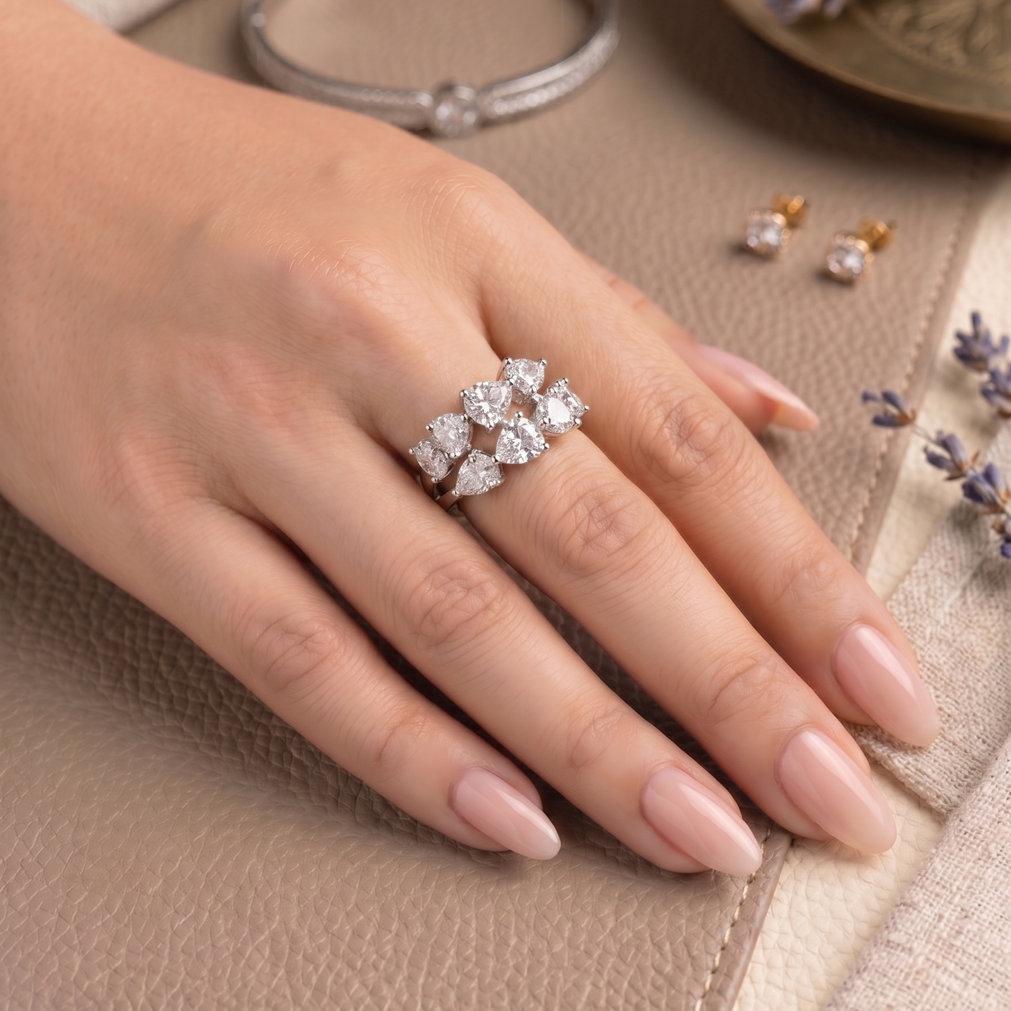 Heart Shaped Zirconia Ring