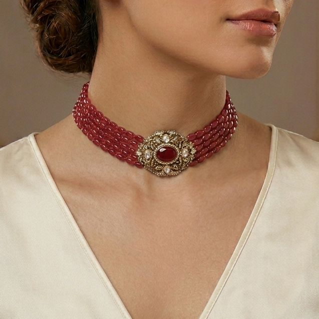 Aarna Choker Necklace Set