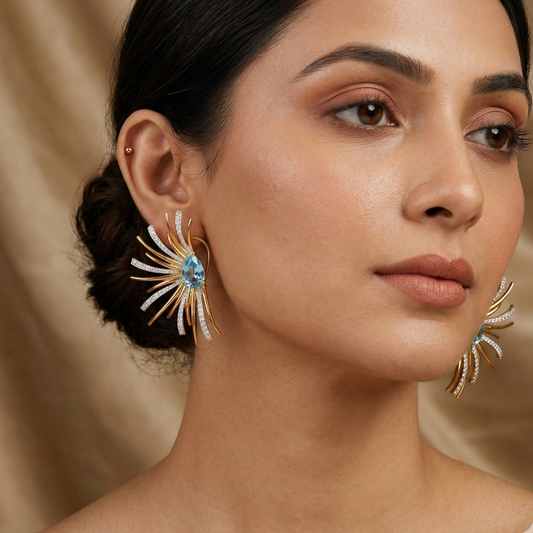 Sara Powder Blue Earrings