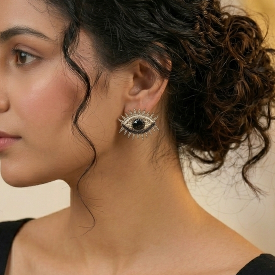 Evil Eye Stud Earrings