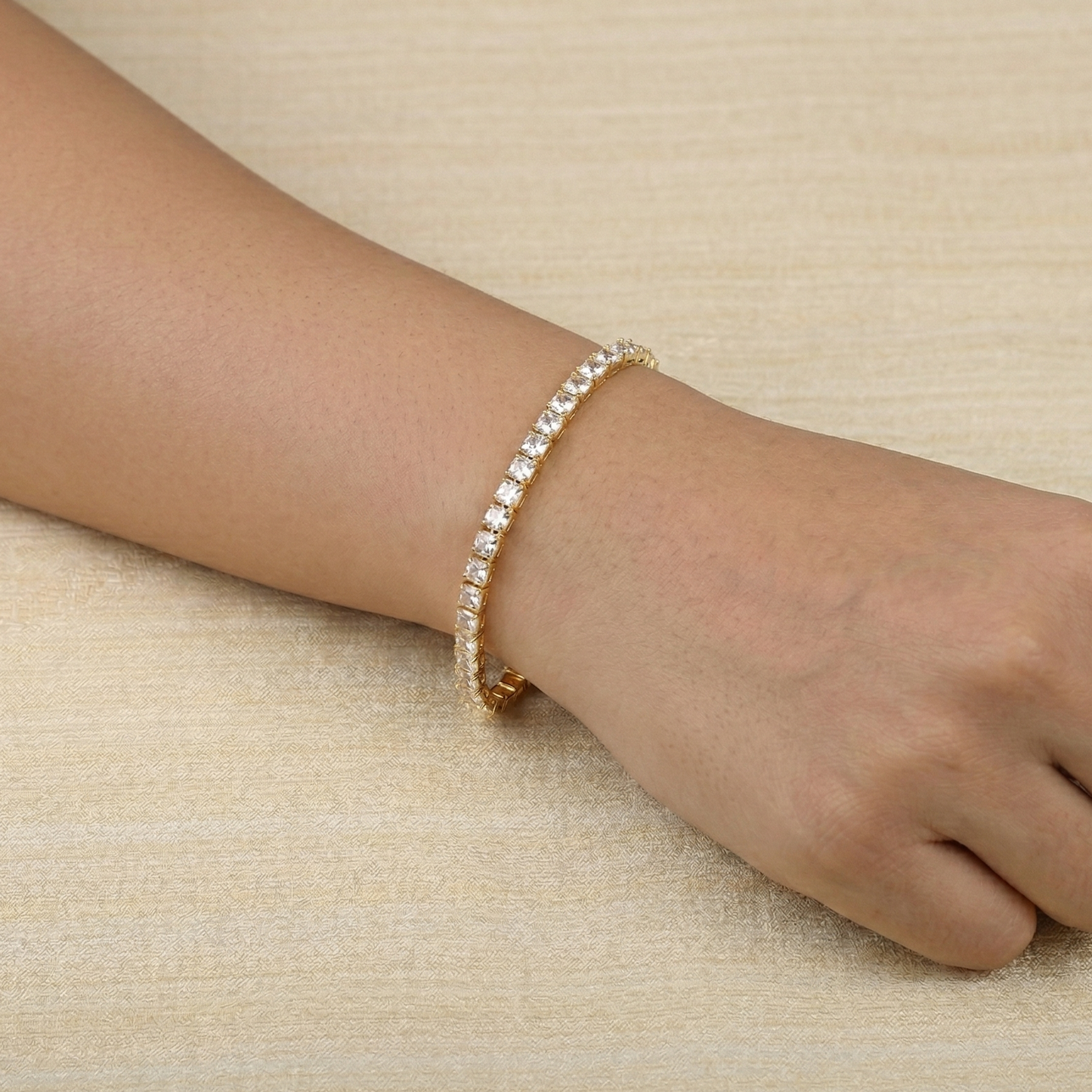 Single Line CZ Tennis Bracelet