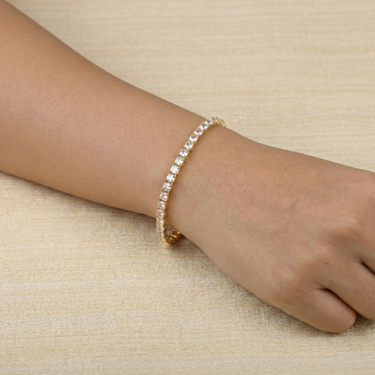 Single Line CZ Tennis Bracelet