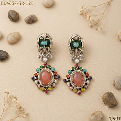 Enamel Earrings