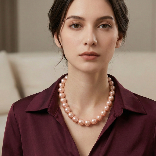 Bhavya Pastel Pearl Necklace