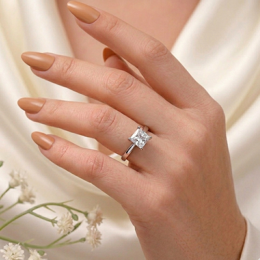 Square Shaped Adjustable Ring