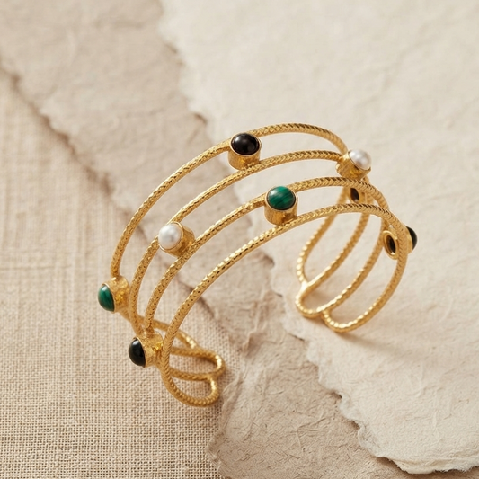 Multi Stones Braoad Braclet