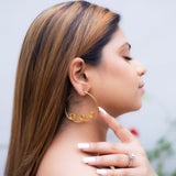 Maria Gold Hoop Earrings