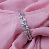 Double Line Baguette Bracelet