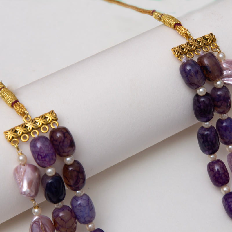 Afiyaah Layered Beads Necklace