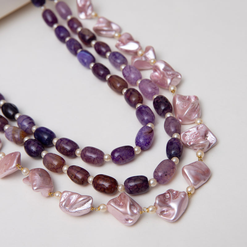 Afiyaah Layered Beads Necklace