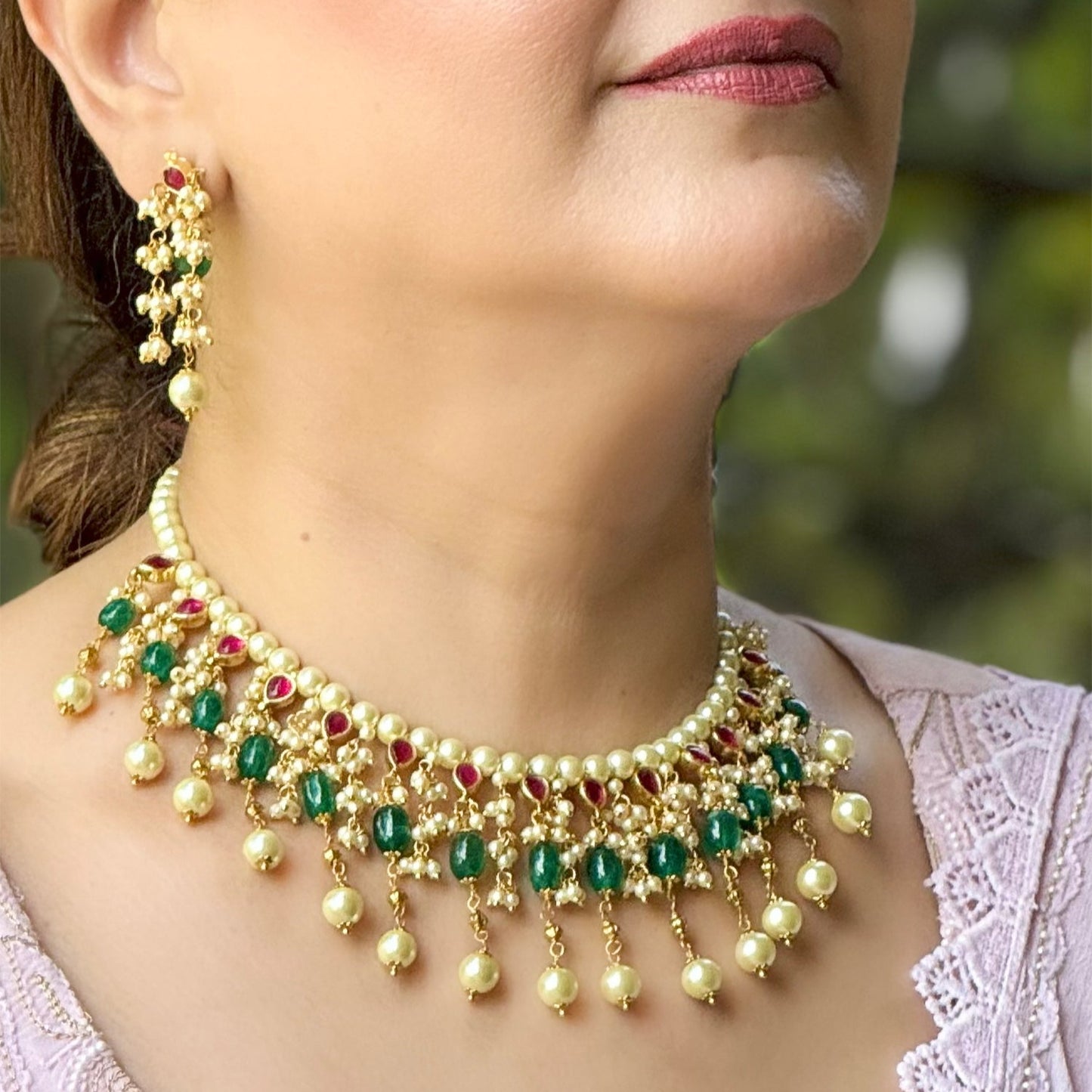 Multicoloured Choker Necklace