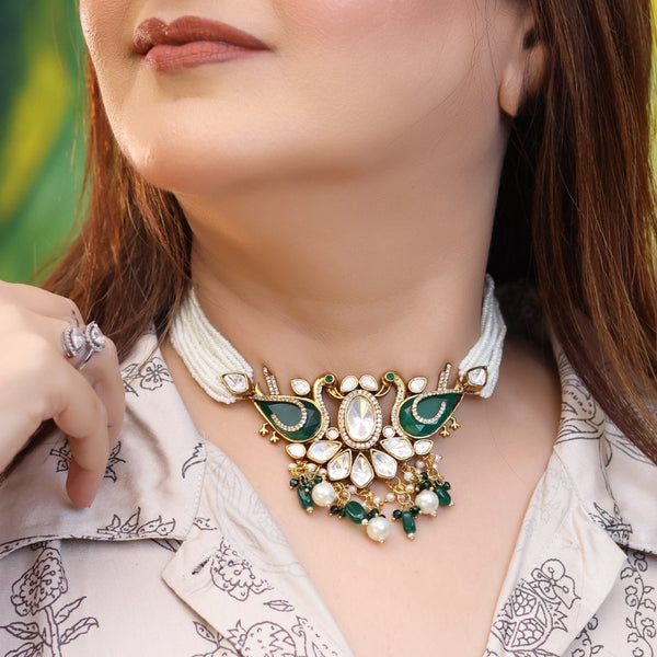 Neelika Emerald Choker Set