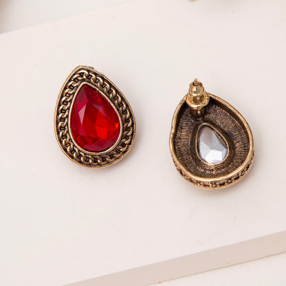 Kimaya Antique Stud Earrings