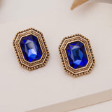 Rubina Blue Antique Stud Earrings