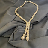 Pearl Brooch Necklace