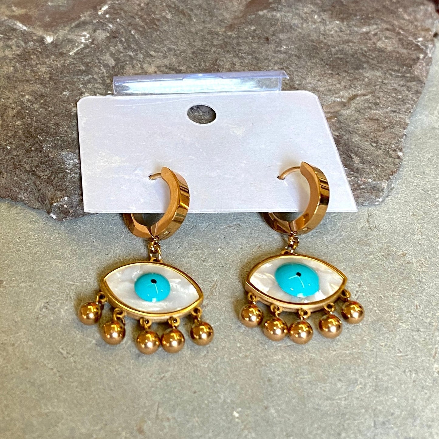 Evil Eye Droplet Earrings