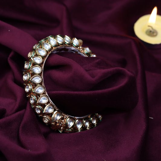 Tabeer Kundan Openable Bangle