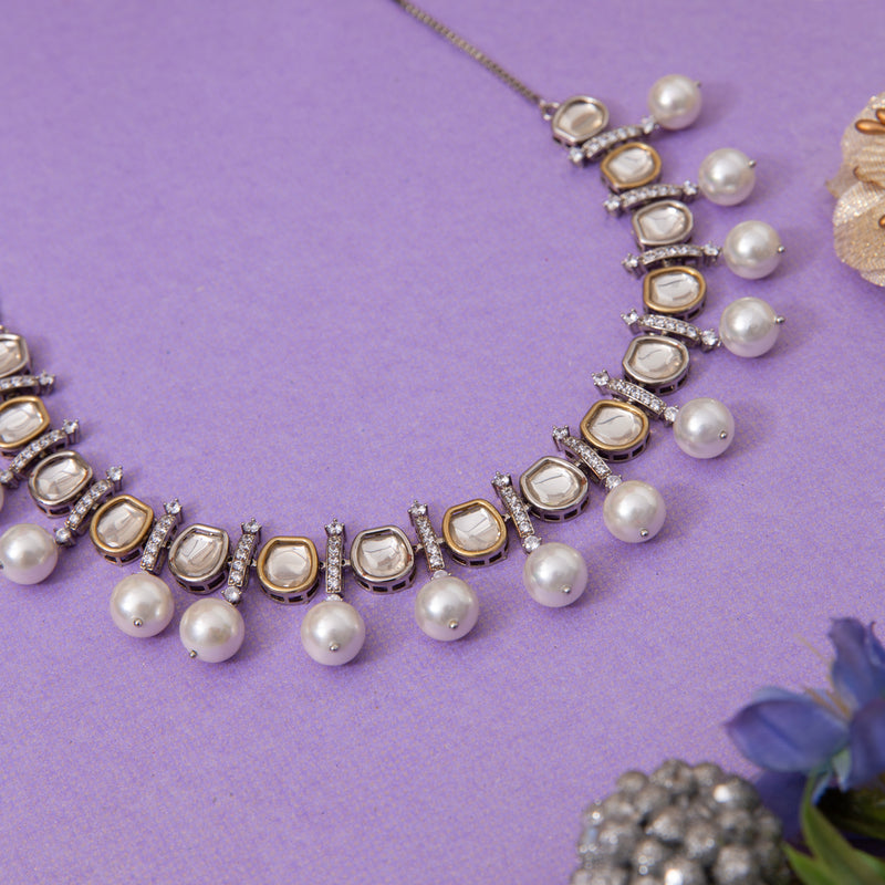 Victorian Pearl Necklace Set