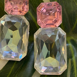 Powder Pink Swarovski Crystal Earrings