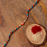 Orange Evil Eye Rakhi