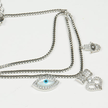 Evil Eye Damru Adjustable Bracelet