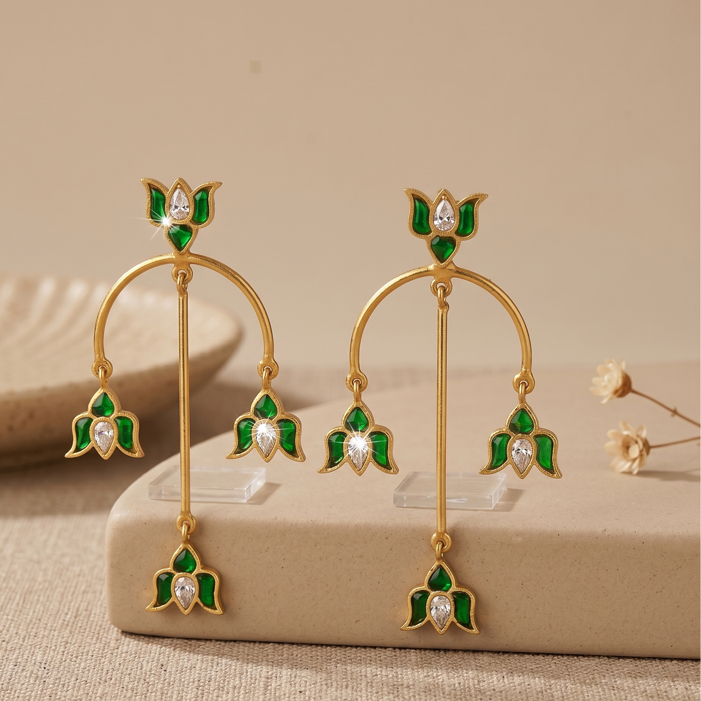 Green Earring