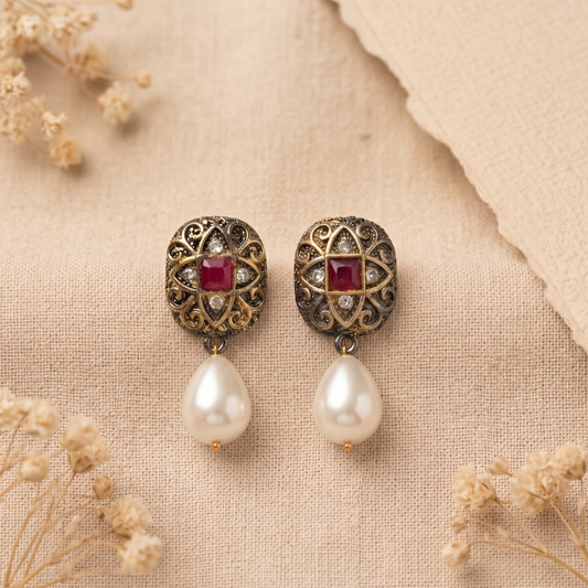 Gulrukh (Rose-Faced) Earrings