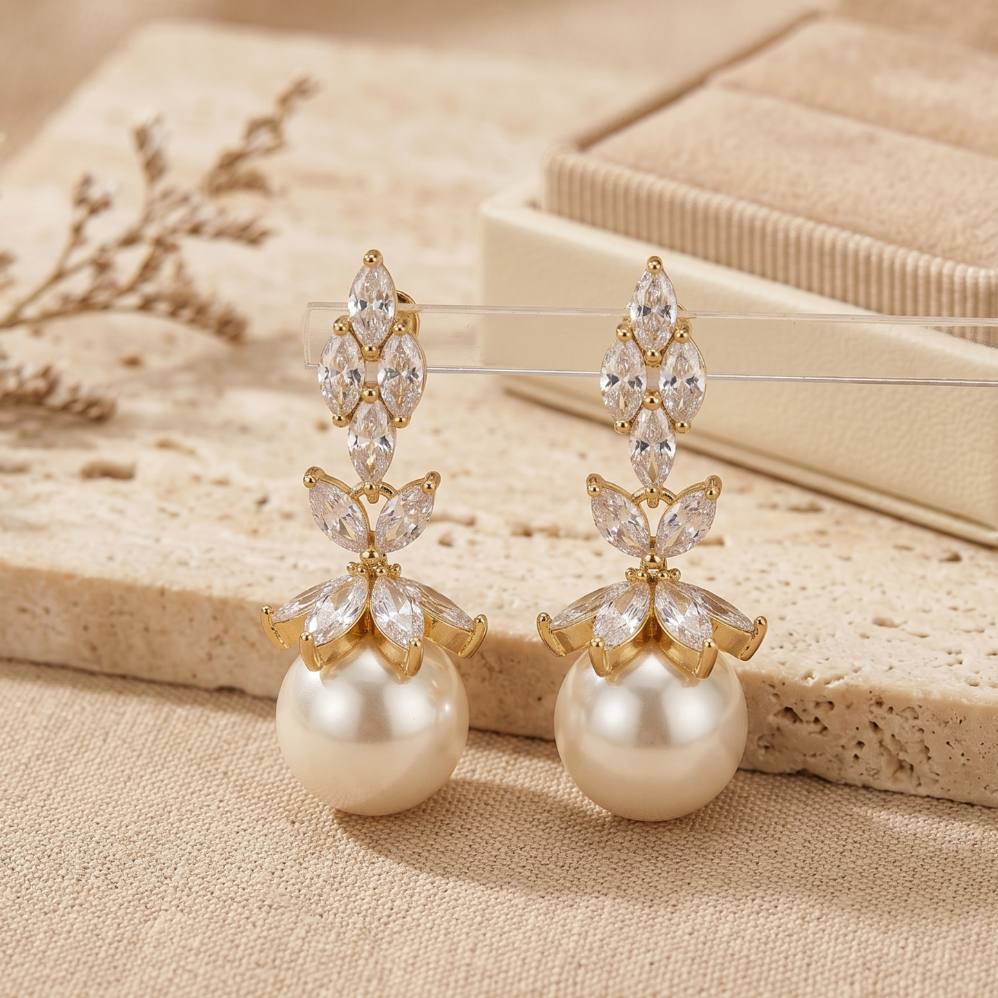 Pearl earrings