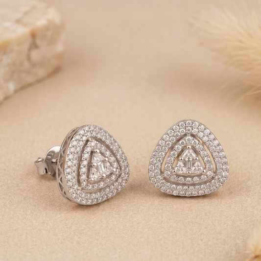 The Trillion Aura Studs Earrings