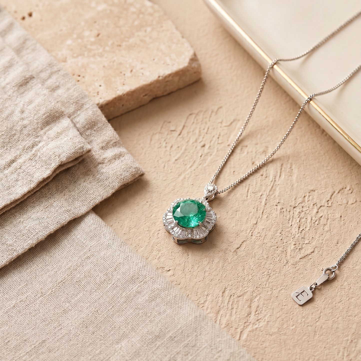 Aqua Green Pendant necklace