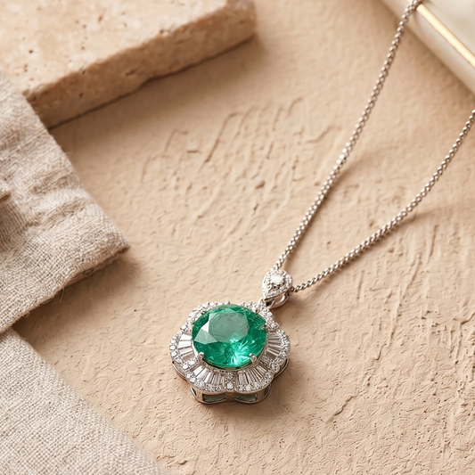 Aqua Green Pendant necklace