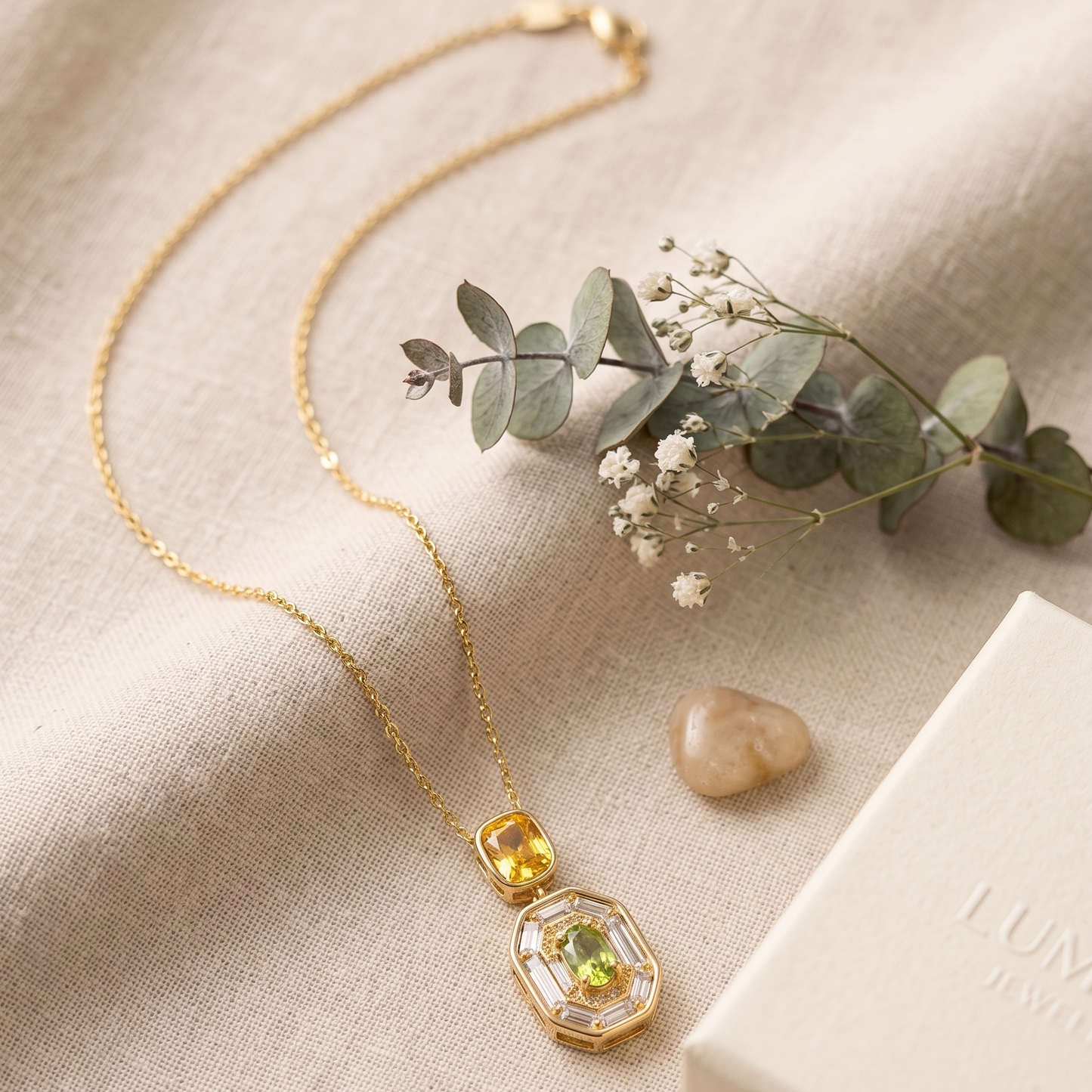 Single gem necklace