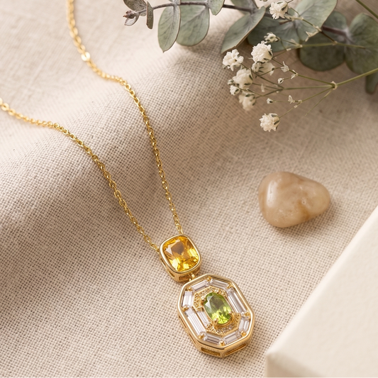 Single gem necklace
