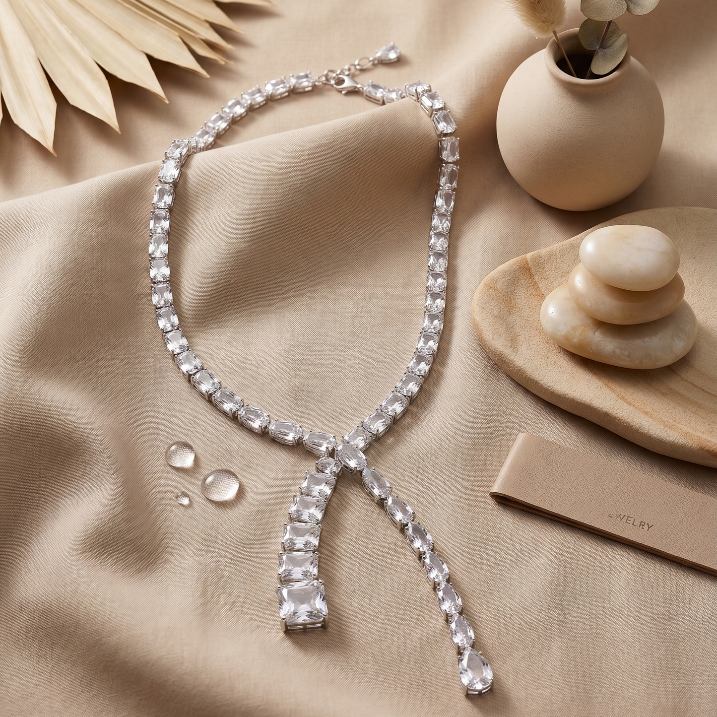 Statement  baguette necklace