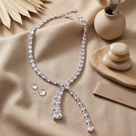 Statement  baguette necklace