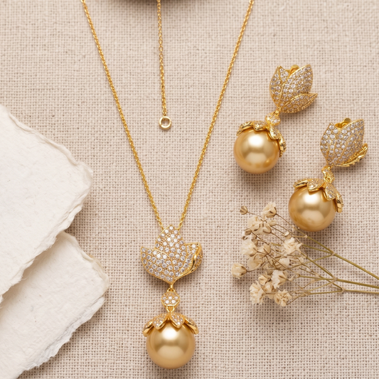 Pearl drop necklace