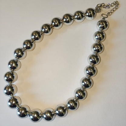 Silver Pearls Necklace