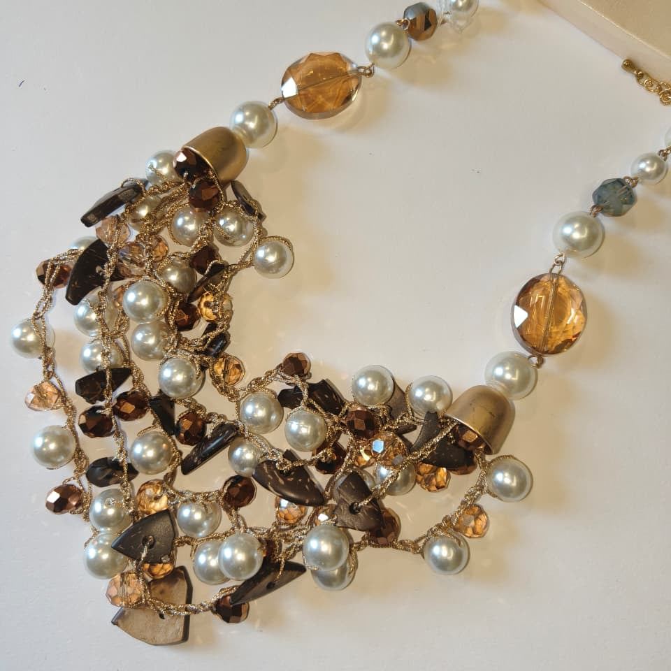Brown Modern Necklace