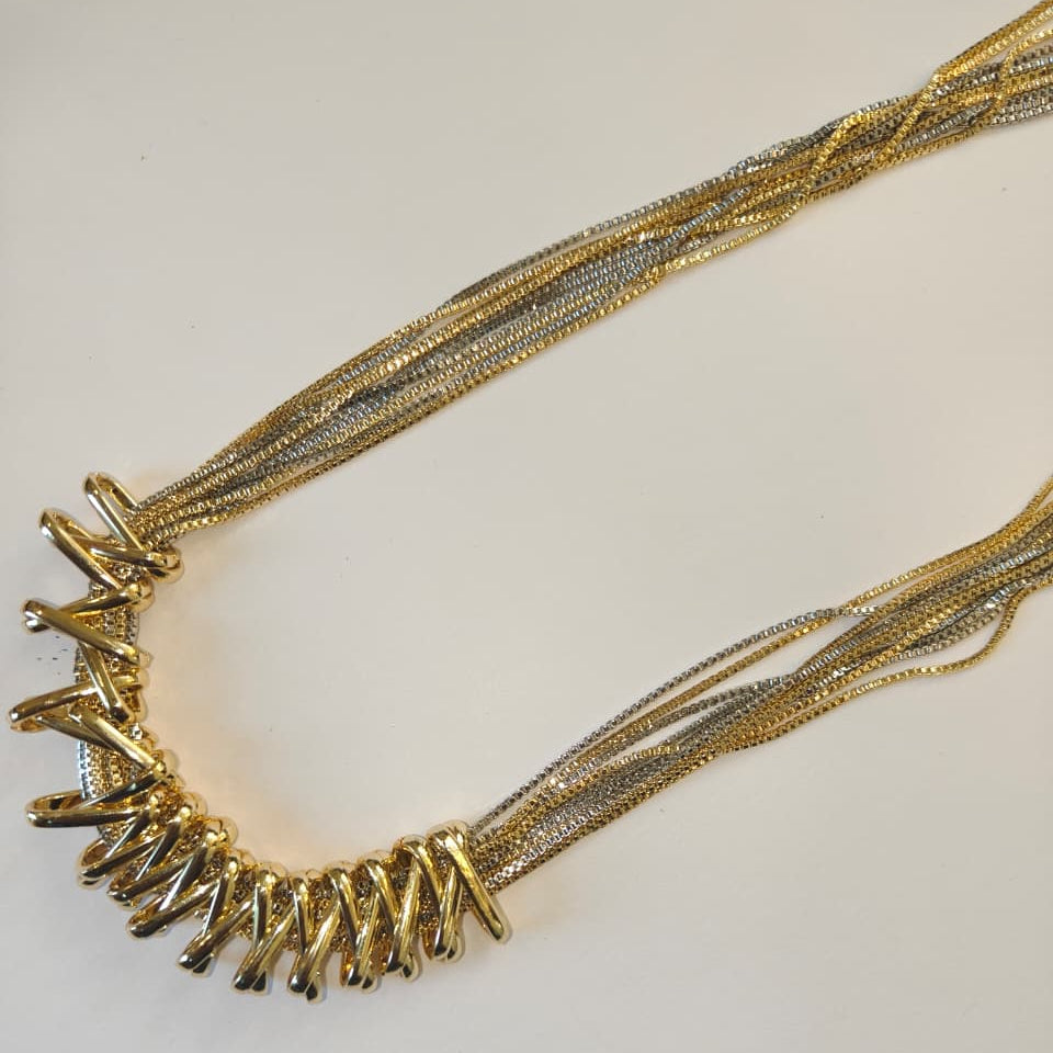 Modern Multi Chain Necklace