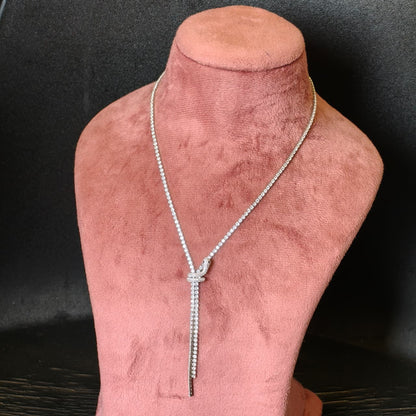 Silver Sleek Snake Necklace