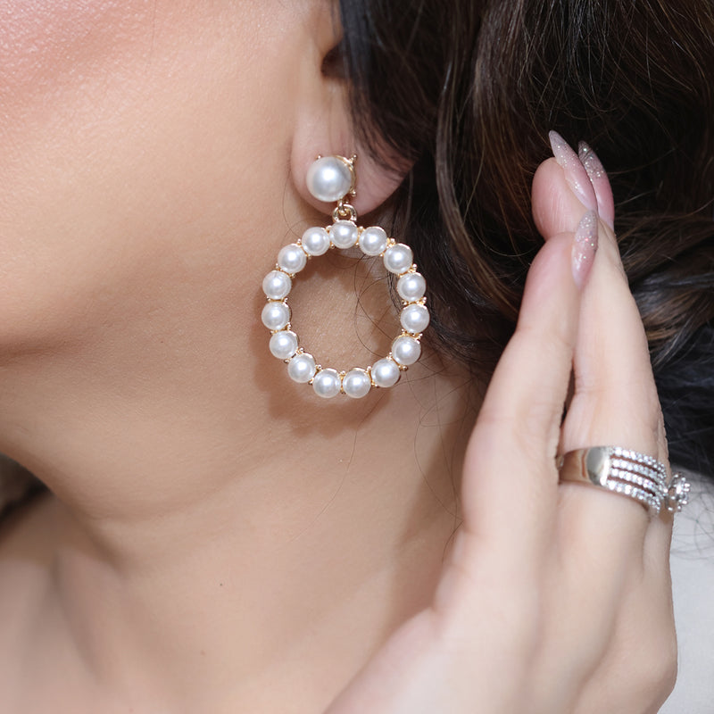 Riyah Pearl Stud Earrings