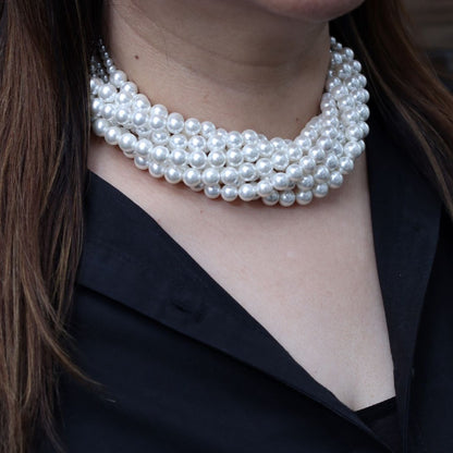 Twisted Pearl Necklace