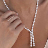 Pearl Brooch Necklace