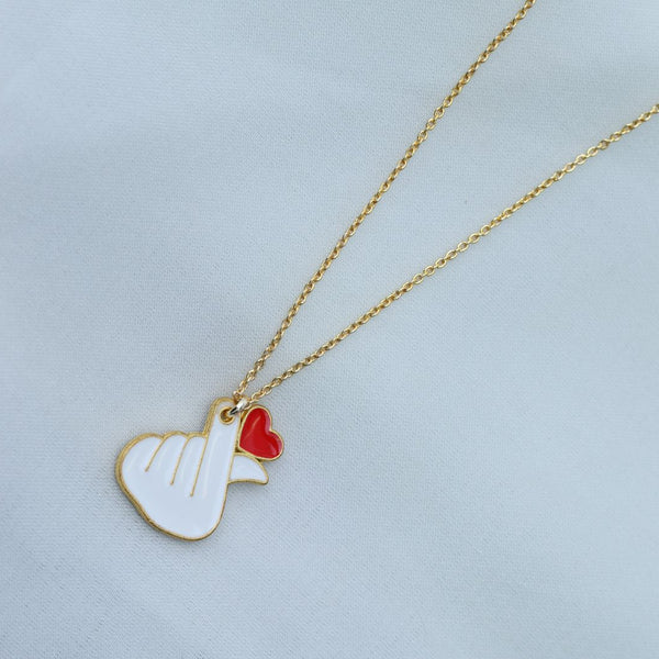 Heart Shaped Chain Necklace