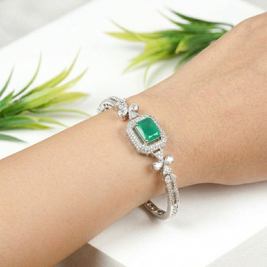 Sitara Green Stone Zirconia Bracelet