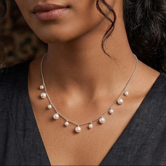 Kia Pearl Drop Necklace