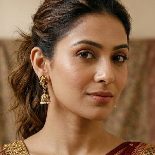 Ganesha Jhumki Earrings