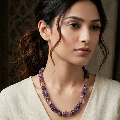 Lilac Beads Necklace