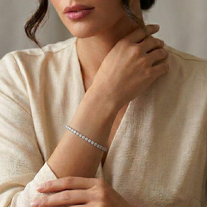 Silver Grading tenis Braclets